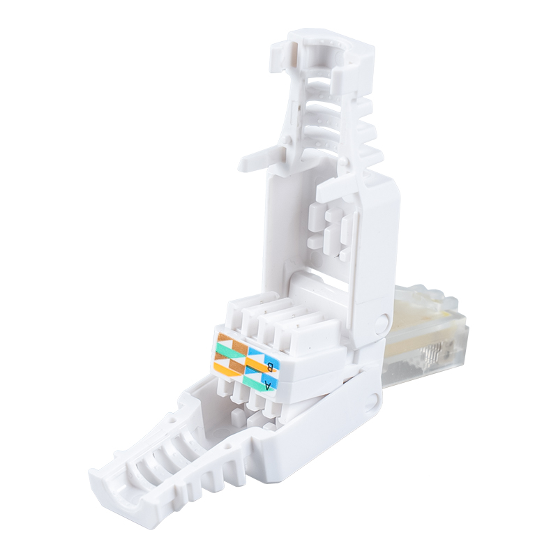Cat5e Korumasız Aletsiz RJ45 Konektörü RJ-688Y-C5E Cat5e Korumasız Aletsiz RJ45 Konektörü RJ-688Y-C5E