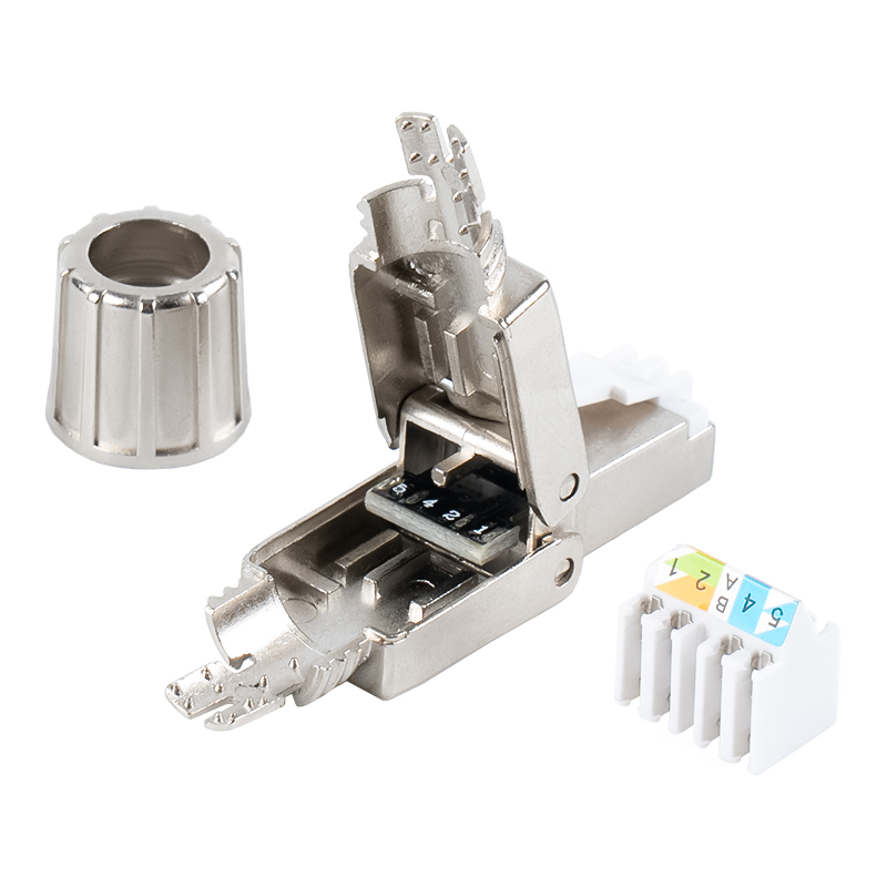 Cat6A Korumalı Aletsiz RJ45 Konektörü RJ-G40S-1-C6A Cat6A Korumalı Aletsiz RJ45 Konektörü RJ-G40S-1-C6A