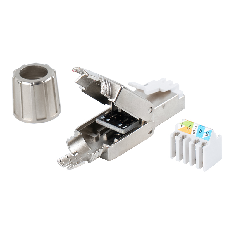 Cat7 Korumalı Aletsiz RJ45 Konektörü RJ-G40S-1-C7 Cat7 Korumalı Aletsiz RJ45 Konektörü RJ-G40S-1-C7