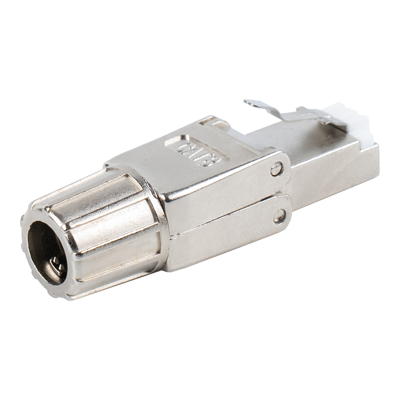 Cat8 Korumalı Metal Toka Aletsiz RJ45 Konektörü RJ-G40S-2-C8