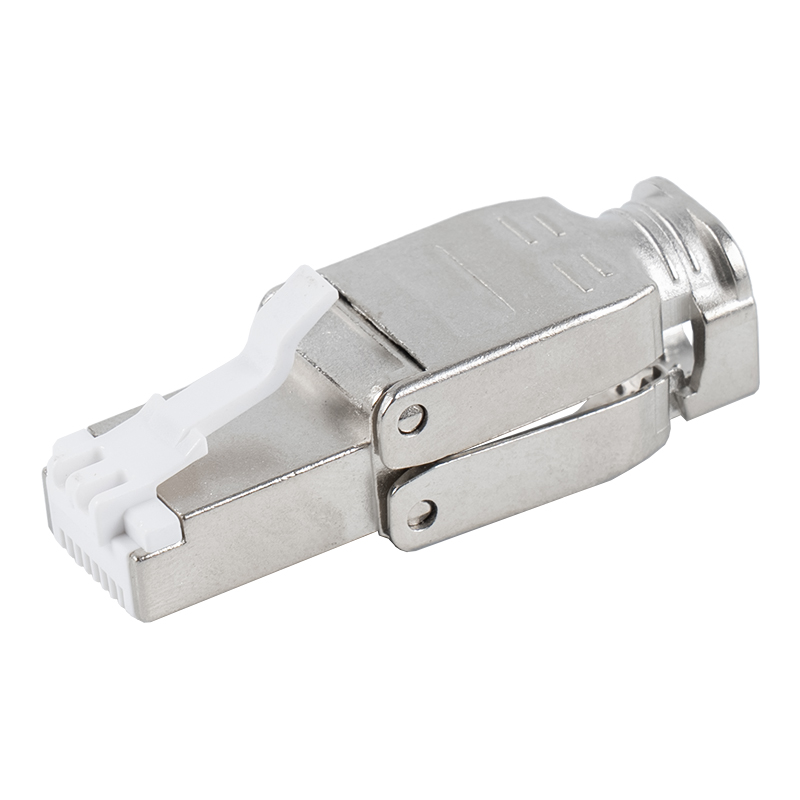 Cat6A Korumalı Metal Toka Aletsiz RJ45 Konektörü RJ-602S-2-C6A
