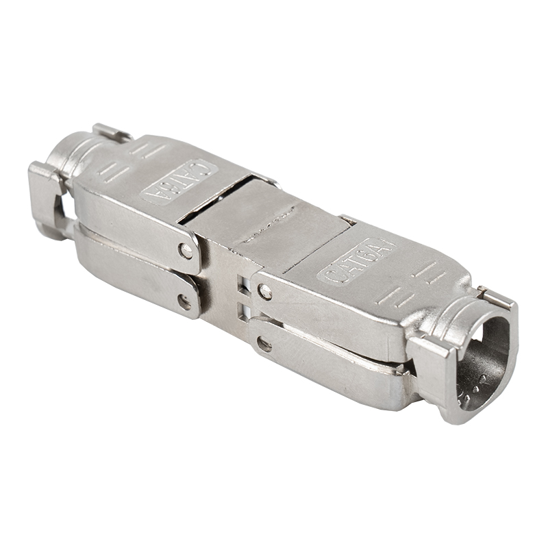 Cat6A Korumalı Aletsiz Konnektör (montaj tabanı ile) RJ-603S-2-C6A Cat6A Korumalı Aletsiz Konnektör (montaj tabanı ile) RJ-603S-2-C6A