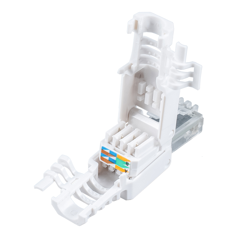 Cat6 Korumasız Aletsiz RJ45 Konnektör (kanatlı) RJ-688X-C6 Cat6 Korumasız Aletsiz RJ45 Konnektör (kanatlı) RJ-688X-C6