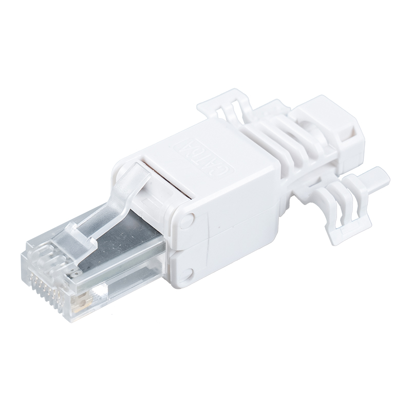Cat6A Korumasız Aletsiz RJ45 Konektörü (kanatlı) RJ-688X-C6A