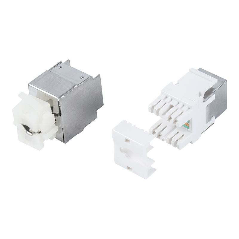 Cat6A Korumalı 180° Keystone Jakı (metal kasalı) SM-2064SD8C6A