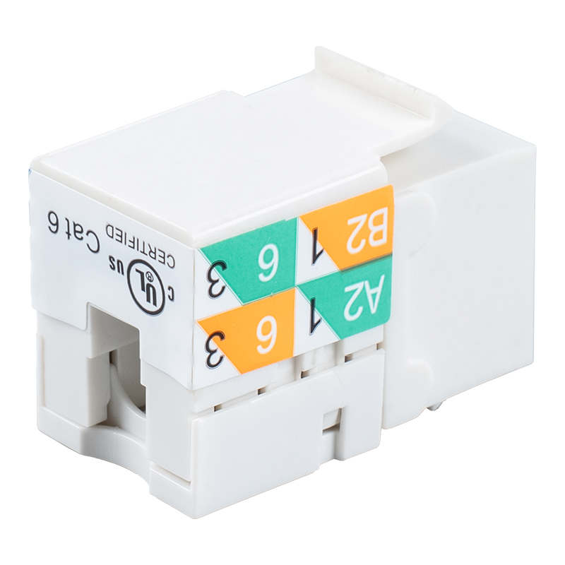 Cat6 Korumasız 90° Keystone Jakı (çift amaçlı kablolama) SM-2081D8C6
