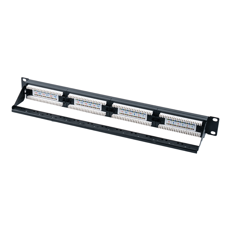 Kategori 6 19 inç 1U Korumasız 24 Bağlantı Noktalı Bağlantı Paneli (Çift amaçlı IDC; plastik parçalı) SP-3204D24-C6 Kategori 6 19 inç 1U Korumasız 24 Bağlantı Noktalı Bağlantı Paneli (Çift amaçlı IDC; plastik parçalı) SP-3204D24-C6