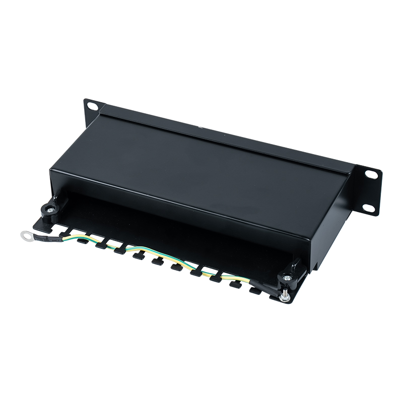 Kategori 6 10 inç 1U korumalı 12 bağlantı noktalı bağlantı paneli SP-3250SK12-C6 Kategori 6 10 inç 1U korumalı 12 bağlantı noktalı bağlantı paneli SP-3250SK12-C6