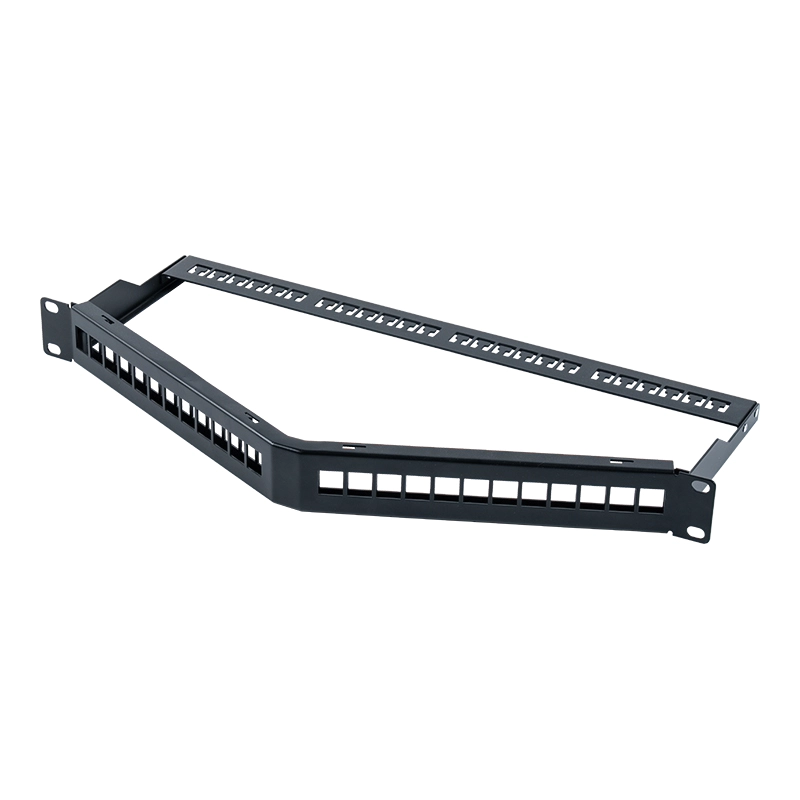 19 inç 1U 24 bağlantı noktalı korumalı boş raf (katlanabilir) SP-3312S-24P