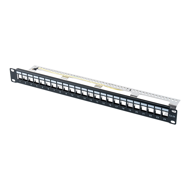 19 inç 1U 24 bağlantı noktalı korumalı boş rafSP-3317S-24P