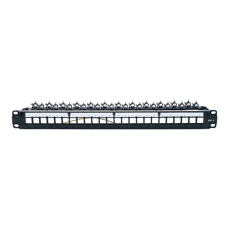 19 inç 1U 24 bağlantı noktalı korumasız raf (katlanabilir braket) SP-3402-24P 19 inç 1U 24 bağlantı noktalı korumasız raf (katlanabilir braket) SP-3402-24P