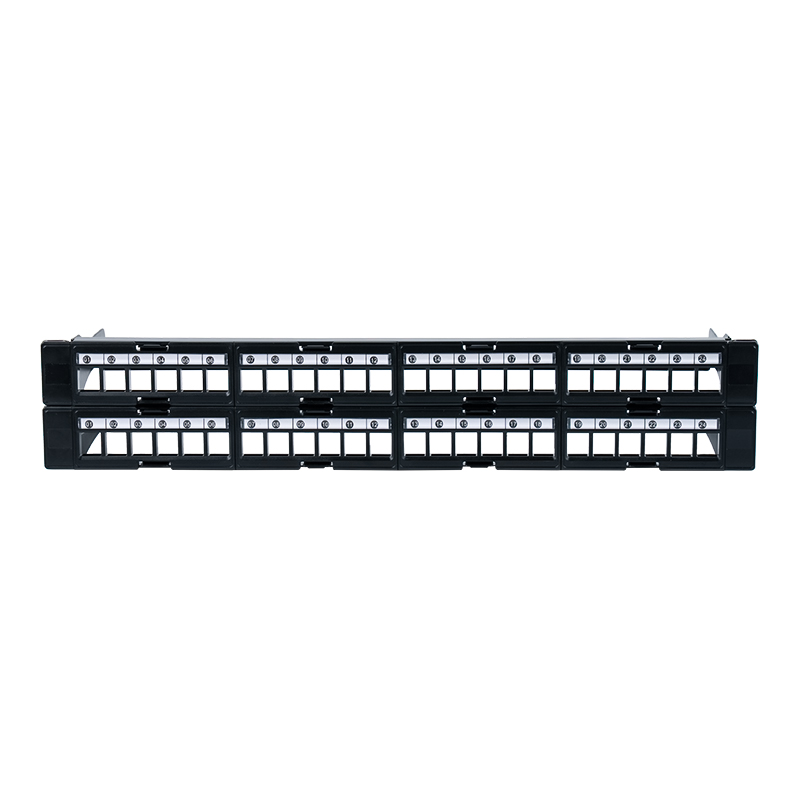 19 inç 1U 48 bağlantı noktalı korumasız raf (çıkarılabilir pencere) SP-3408-48P 19 inç 1U 48 bağlantı noktalı korumasız raf (çıkarılabilir pencere) SP-3408-48P