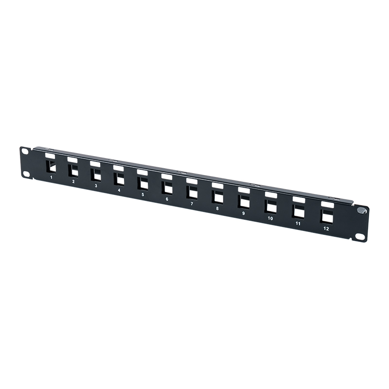 19 inç 1U 12 bağlantı noktalı korumalı boş çerçeve SP-3409S-12P